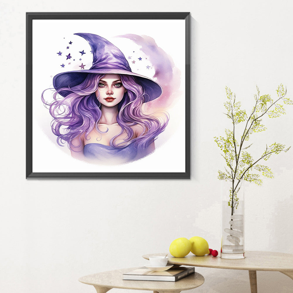 Witch - Full Round Drill Diamond Painting 30*30CM