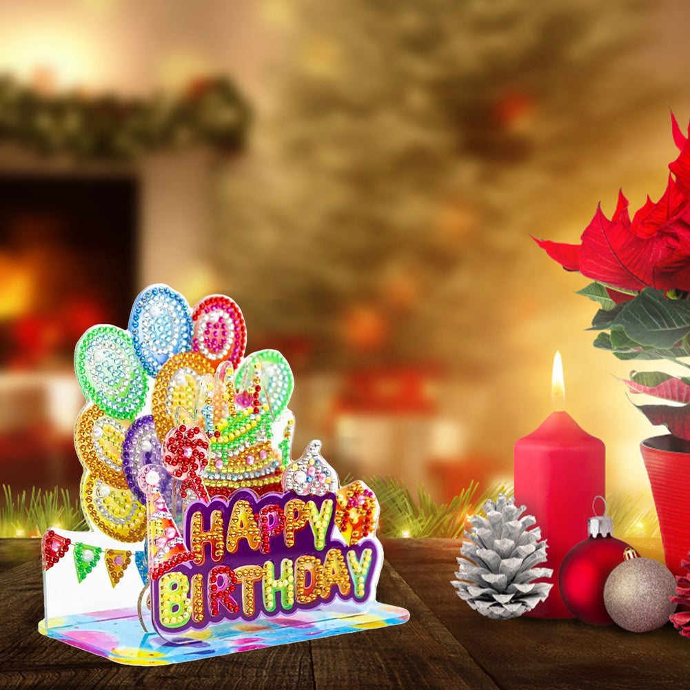 Acrylic Diamond Painting Desktop Decor for Office Desktop Decor (Balloon Party)