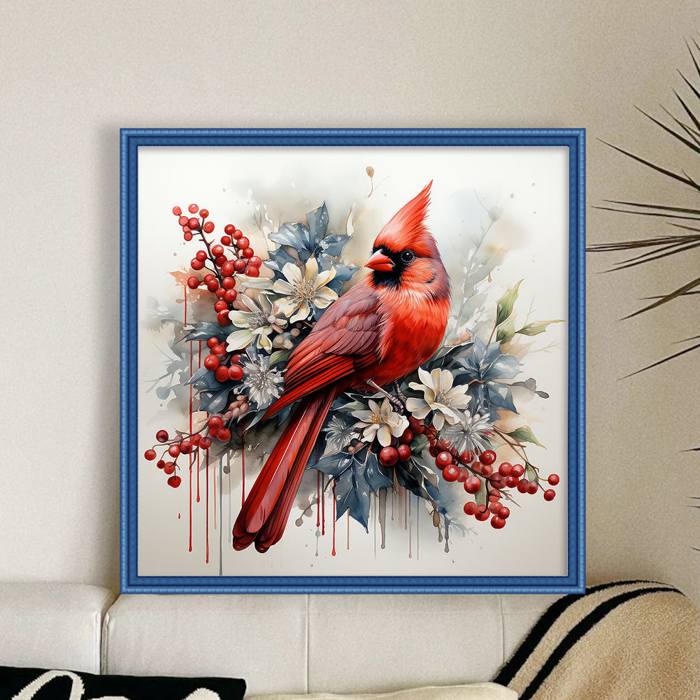 Cardinal - 11CT Stamped Cross Stitch 40*40CM