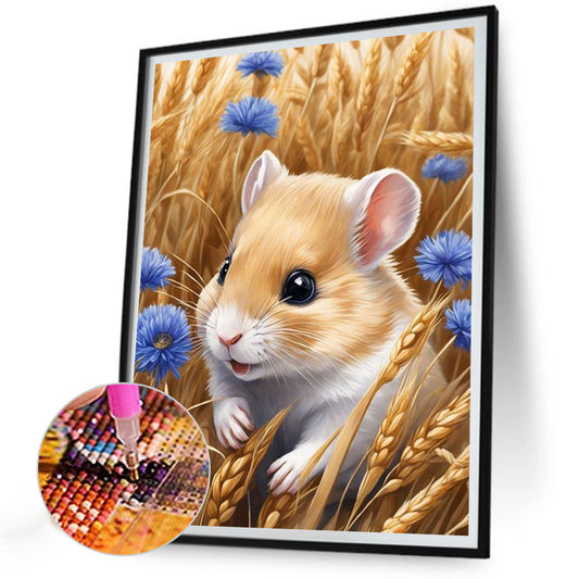 Mouse In Grass - Full Round Drill Diamond Painting 30*40CM
