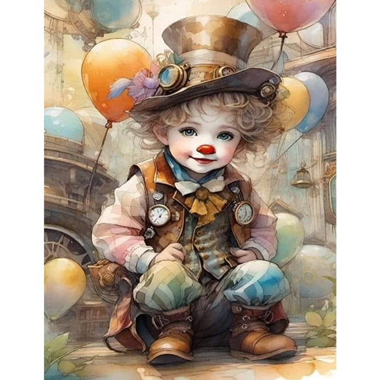 Clown - Full Square Drill Diamond Painting 30*40CM