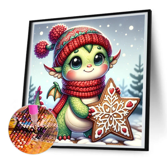 Dragon On The Snow - Full Round Drill Diamond Painting 30*30CM