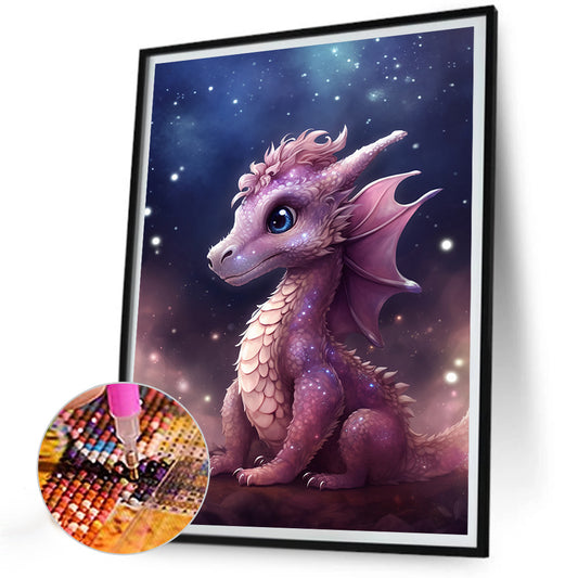 Faerie Dragon - Full Round Drill Diamond Painting 30*40CM