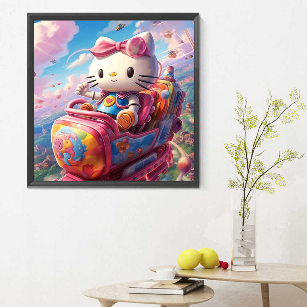 Hello Kitty - Full Round Drill Diamond Painting 30*30CM