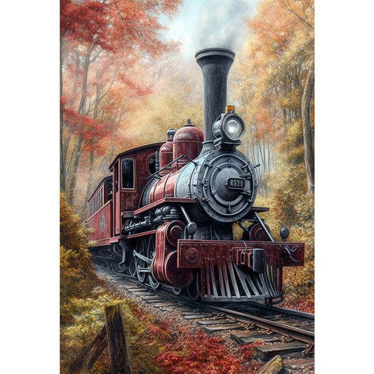 Train - Full Square Drill Diamond Painting 50*70CM