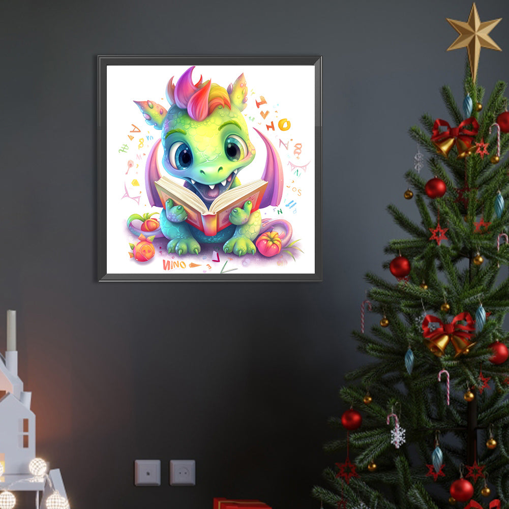 Colorful Little Dinosaur - Full AB Round Drill Diamond Painting 40*40CM