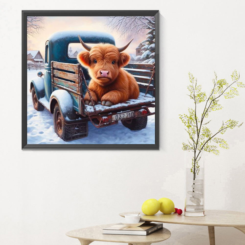 Calf - Full Round Drill Diamond Painting 30*30CM