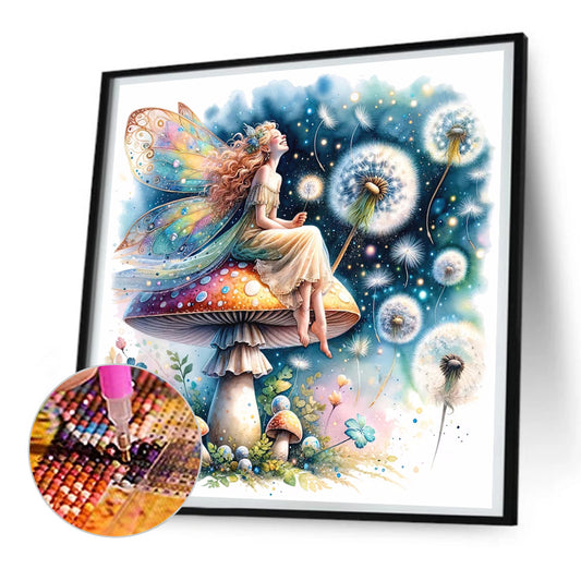 Mushroom Fairy - Full Round Drill Diamond Painting 30*30CM