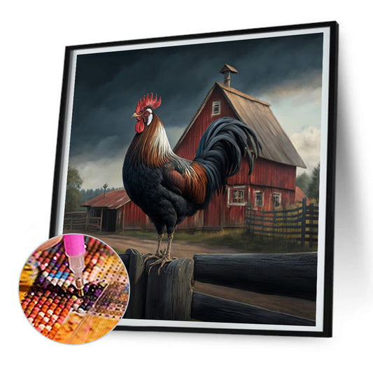 Rooster - Full Round Drill Diamond Painting 30*30CM