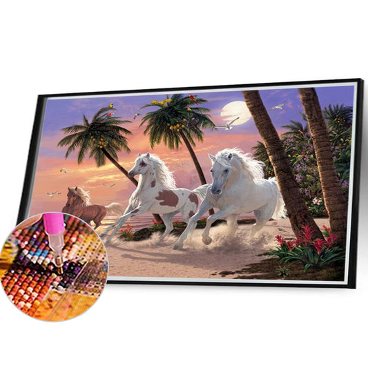 Horse - Full Round Drill Diamond Painting 40*30CM