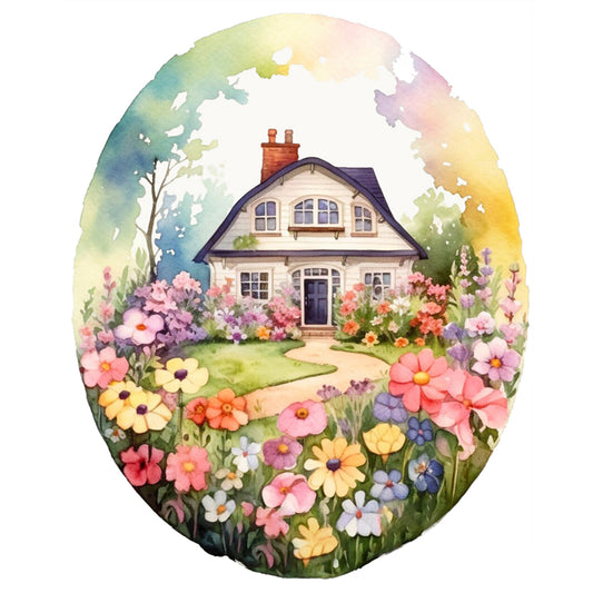 Garden Shed - 11CT Stamped Cross Stitch 50*60CM