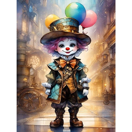 Clown - Full Square Drill Diamond Painting 30*40CM