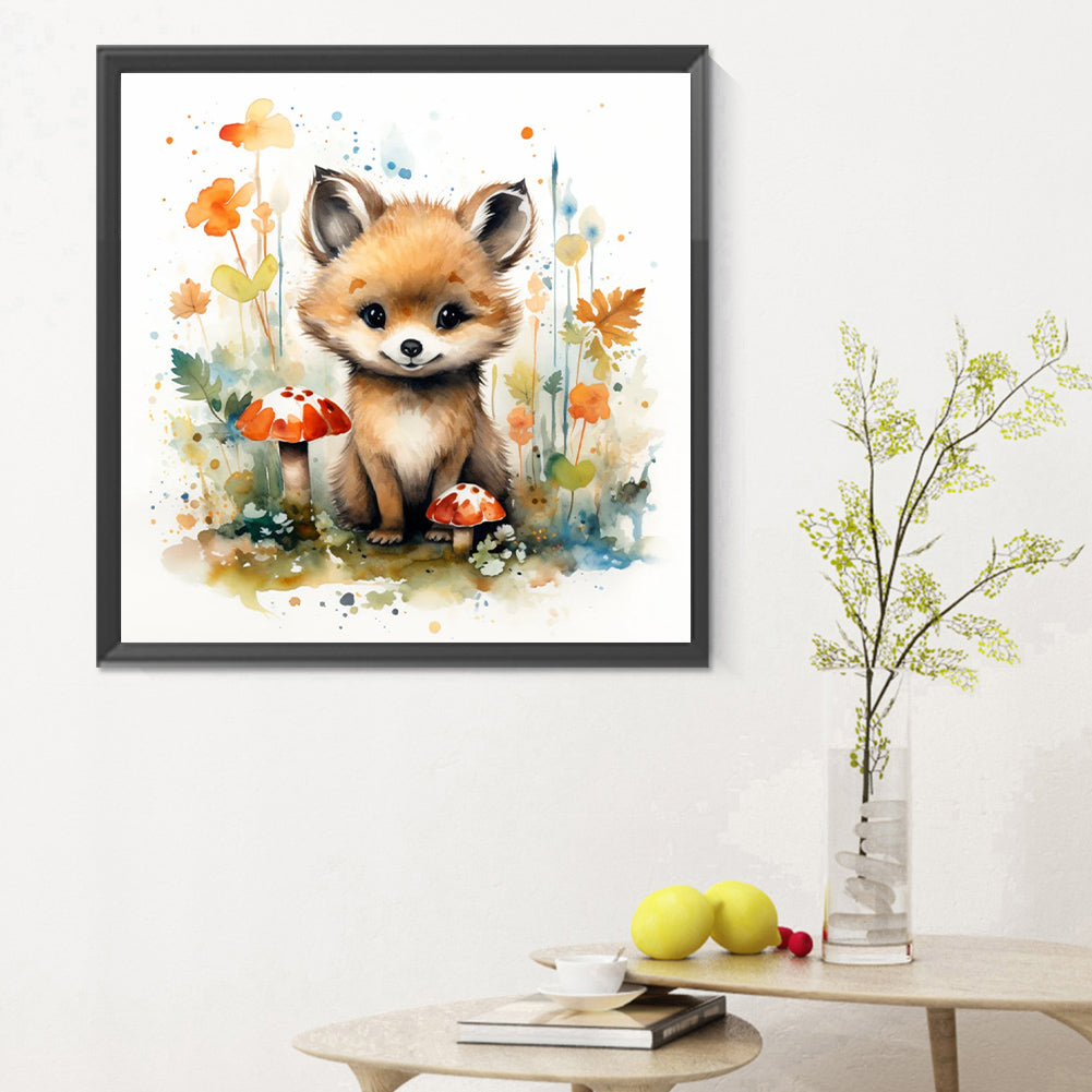 Little Fox - Full Round Drill Diamond Painting 30*30CM