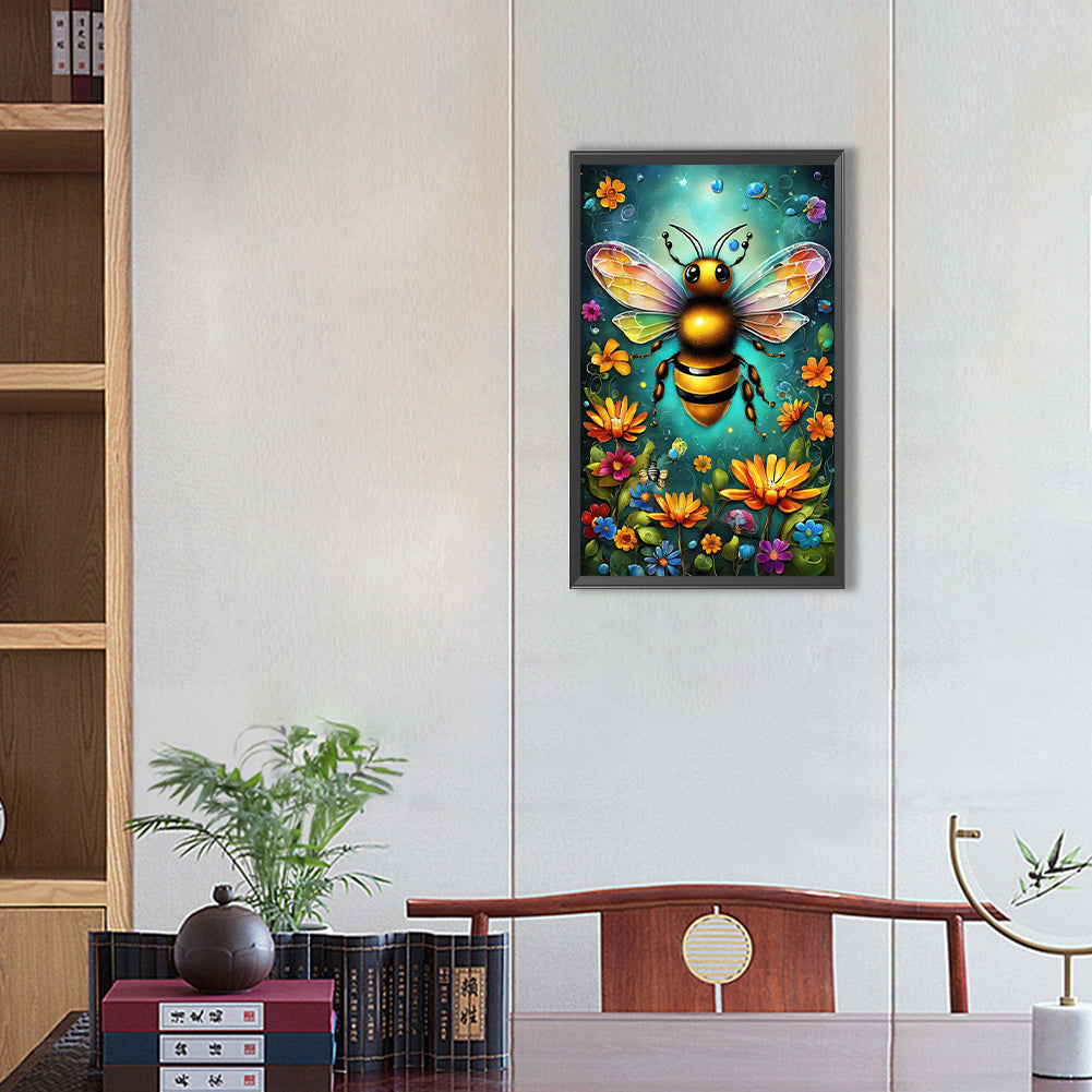 Bee Garden - Full Round Drill Diamond Painting 30*50CM