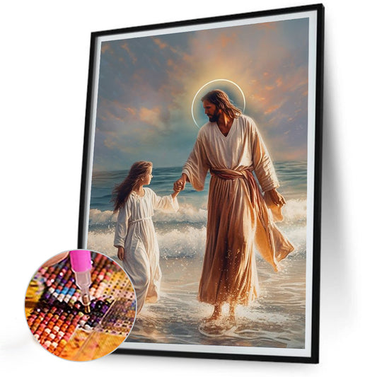Jesus - Full Round Drill Diamond Painting 30*40CM