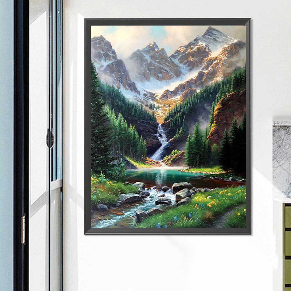 Mountain Stream - Full Square Drill Diamond Painting 50*60CM