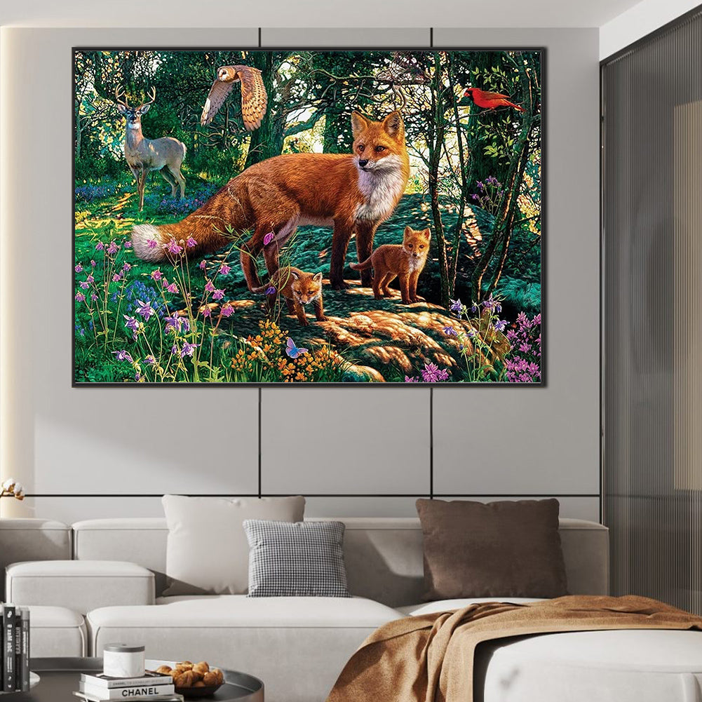 Fox - Full Square Drill Diamond Painting 70*50CM