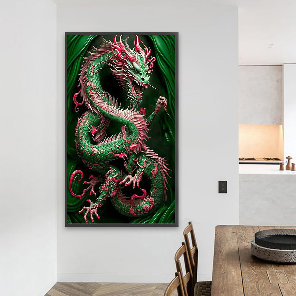Exquisite Dragon - Full AB Square Drill Diamond Painting 40*70CM