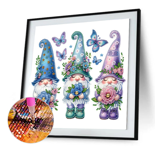 Garden Gnome - Special Shaped Drill Diamond Painting 30*30CM