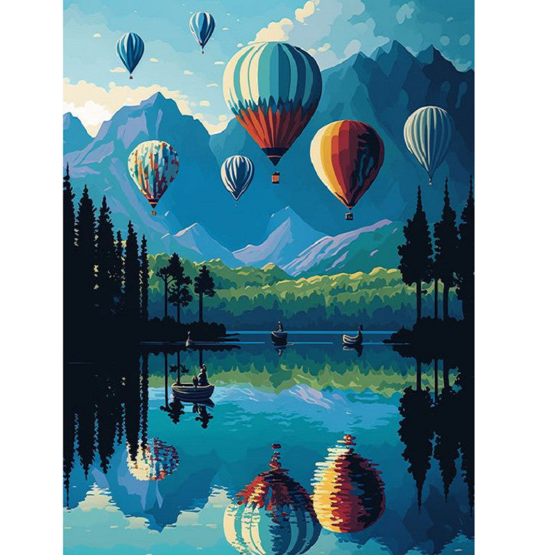 Hot Air Balloon - Full Square Drill Diamond Painting 30*40CM