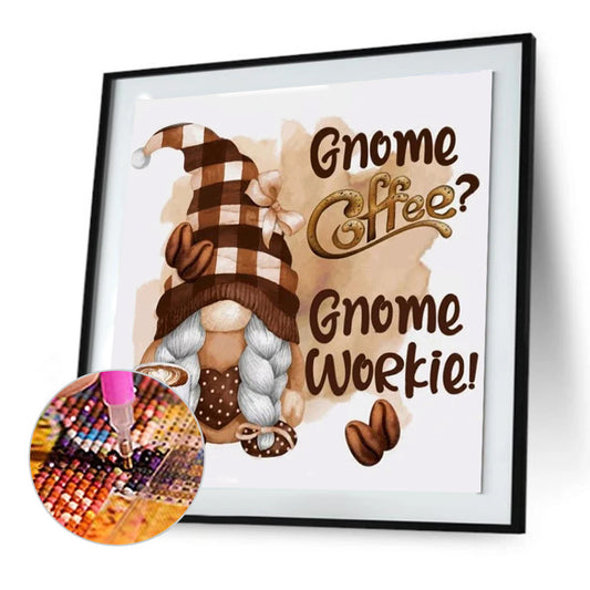 Coffee Bean Gnome - Full Round Drill Diamond Painting 30*30CM