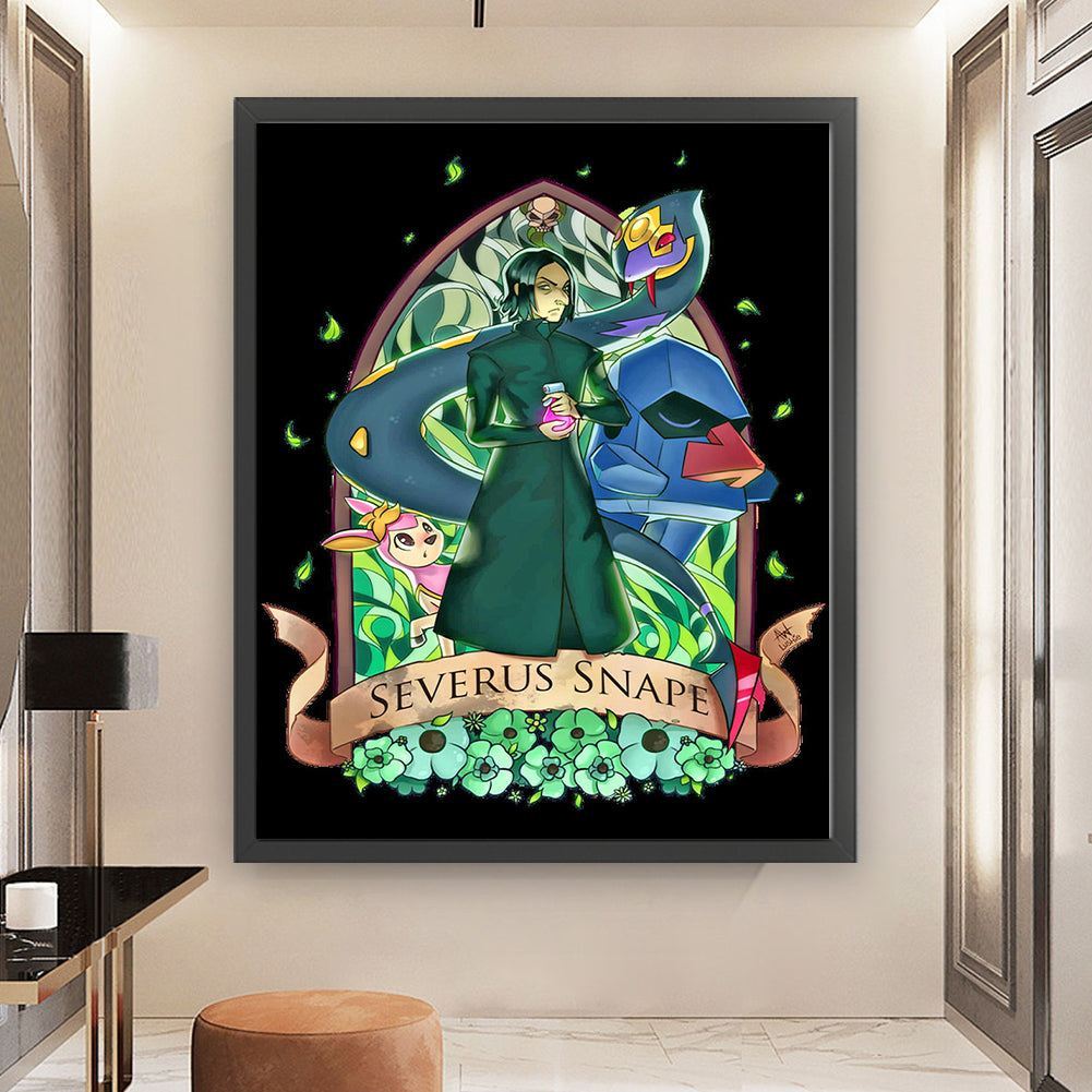 Pok¨¦mon And Snape - 11CT Stamped Cross Stitch 50*60CM