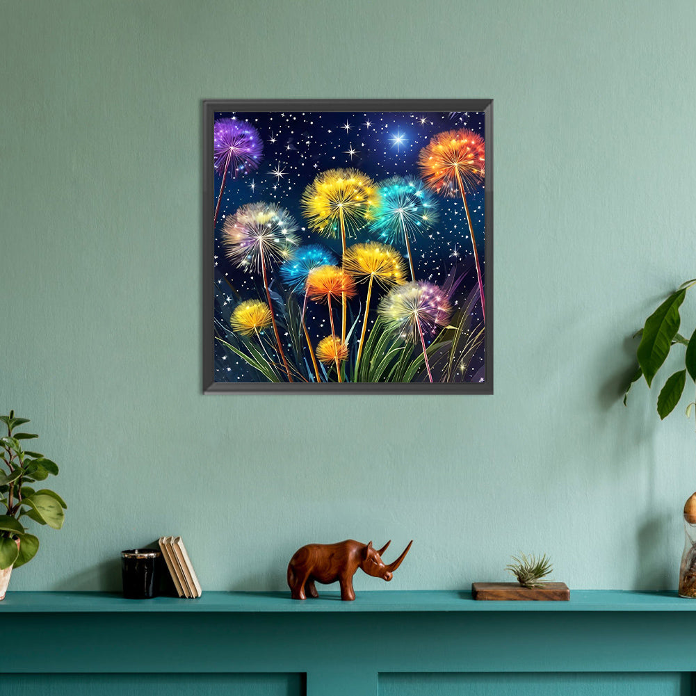 Dandelion - Full Round Drill Diamond Painting 30*30CM