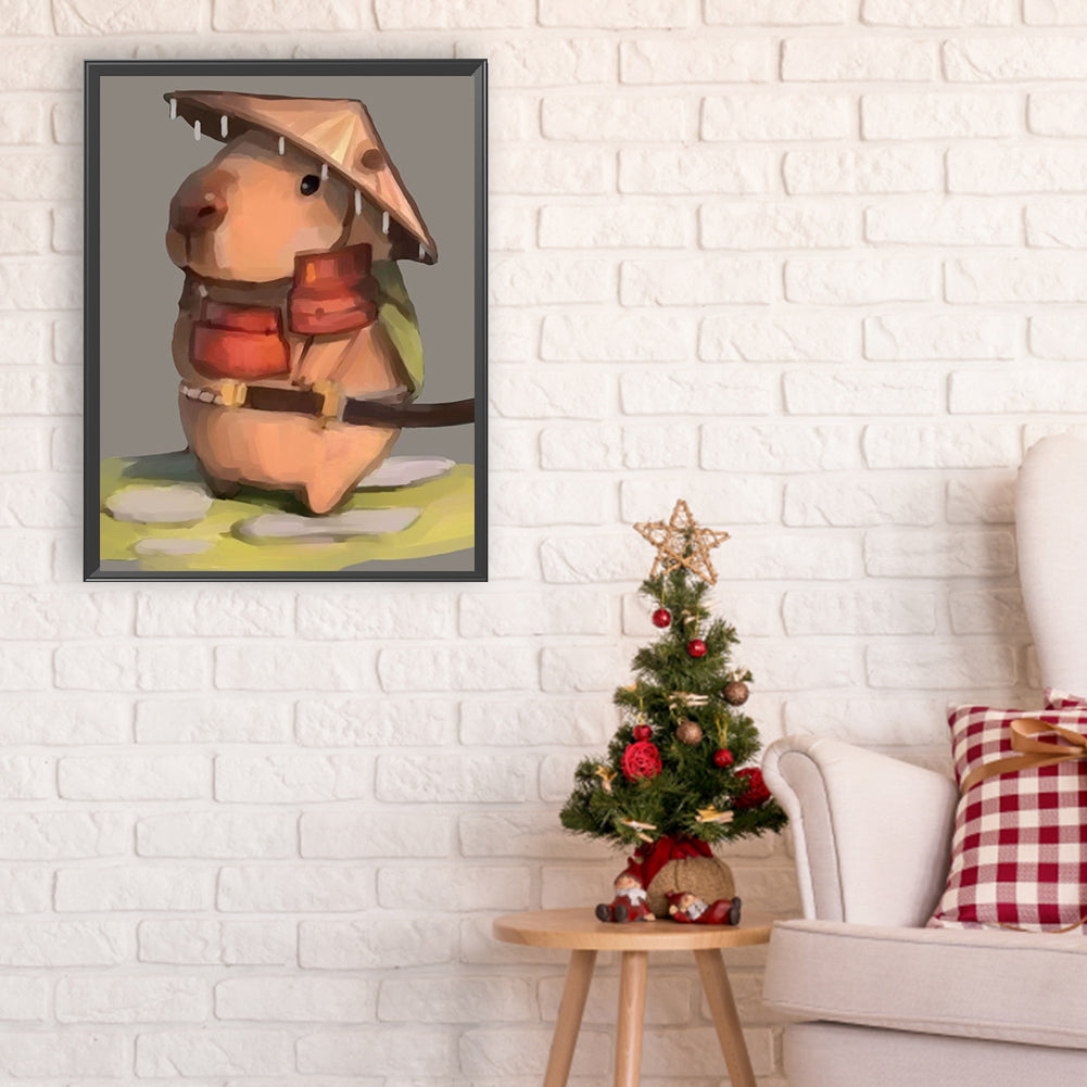 Martial Arts Capybara - Full Round Drill Diamond Painting 30*40CM