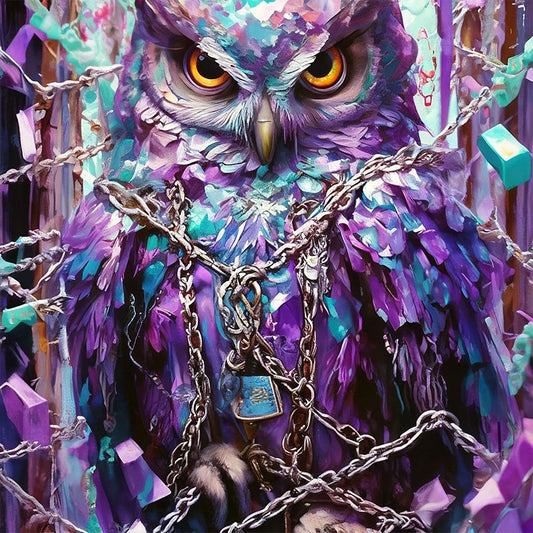 Owl - Full Square Drill Diamond Painting 40*40CM
