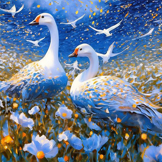 Swan - Full Square Drill Diamond Painting 40*40CM