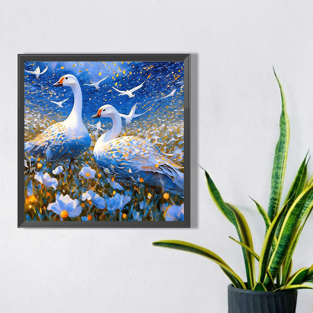 Swan - Full Square Drill Diamond Painting 40*40CM
