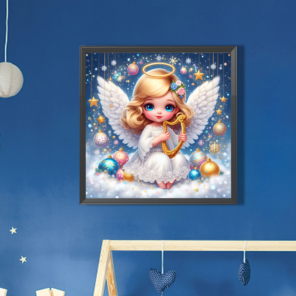 Wings Girl - Full AB Round Drill Diamond Painting 30*30CM