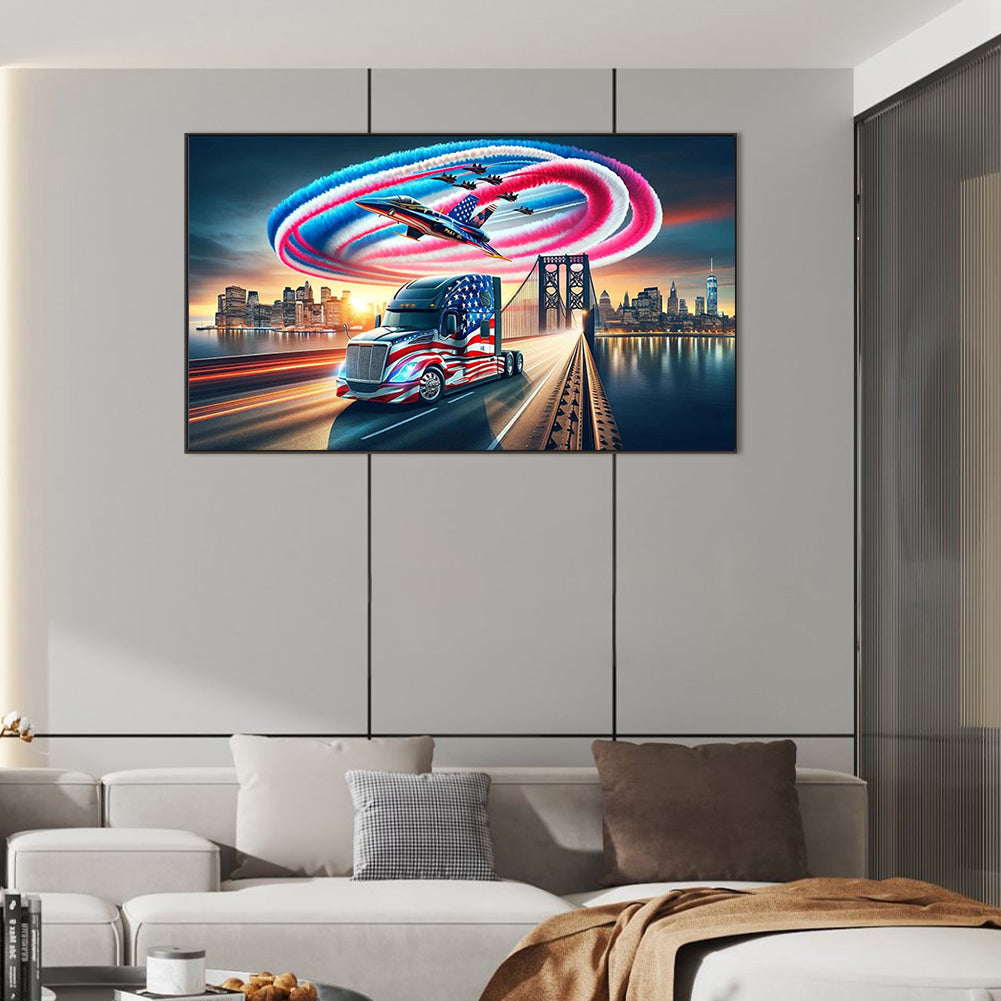 American Eagle - Full Round Drill Diamond Painting 70*40CM