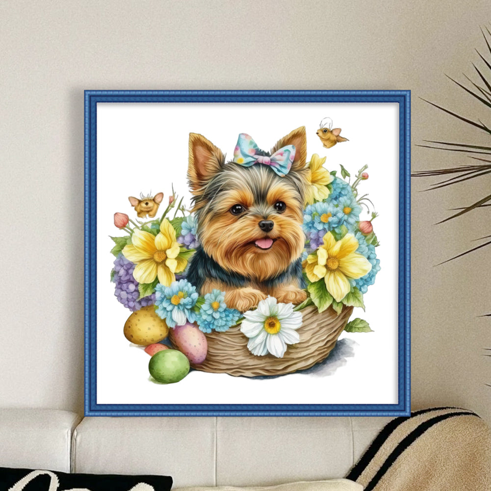 Puppy - 18CT Stamped Cross Stitch 30*30CM