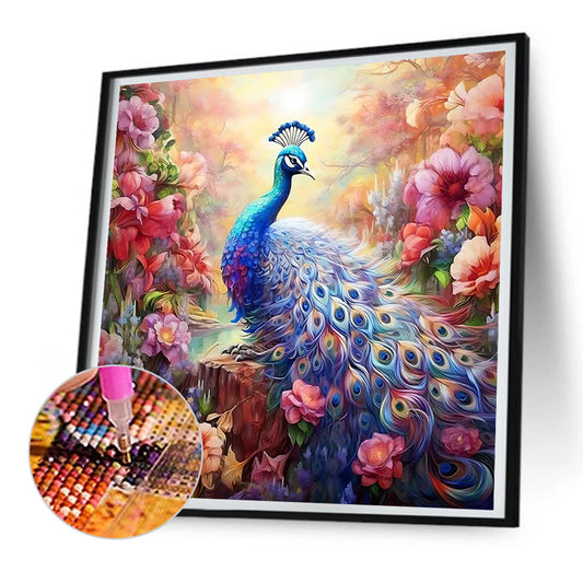 Garden Dinosaur - Full Round Drill Diamond Painting 30*30CM