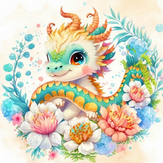 Zodiac Sign-Dragon - 11CT Stamped Cross Stitch 40*40CM