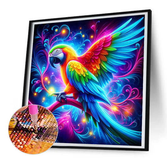 Ambiance Parrot - Full Round Drill Diamond Painting 30*30CM