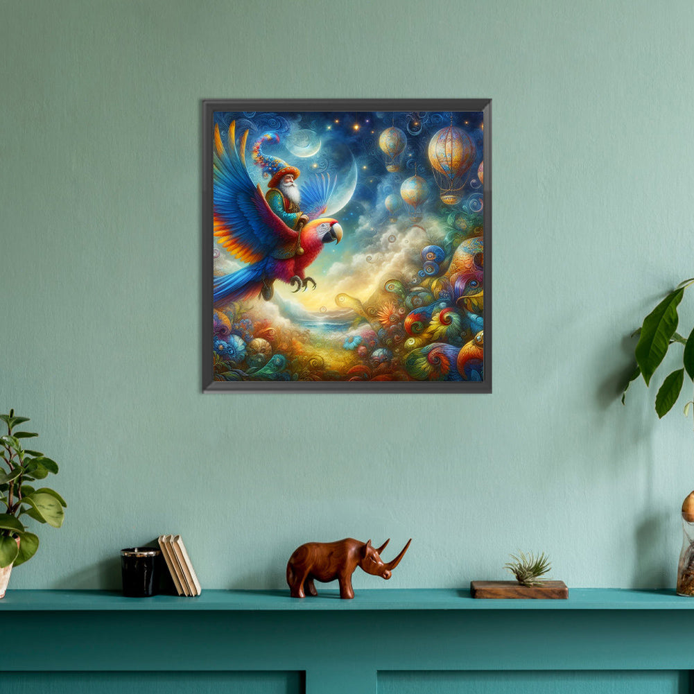 Ambiance Macaw - Full Round Drill Diamond Painting 30*30CM