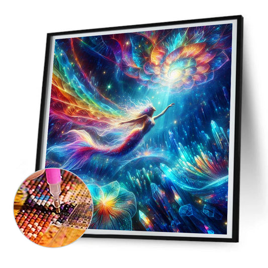 Mermaid Girl - Full Round Drill Diamond Painting 30*30CM