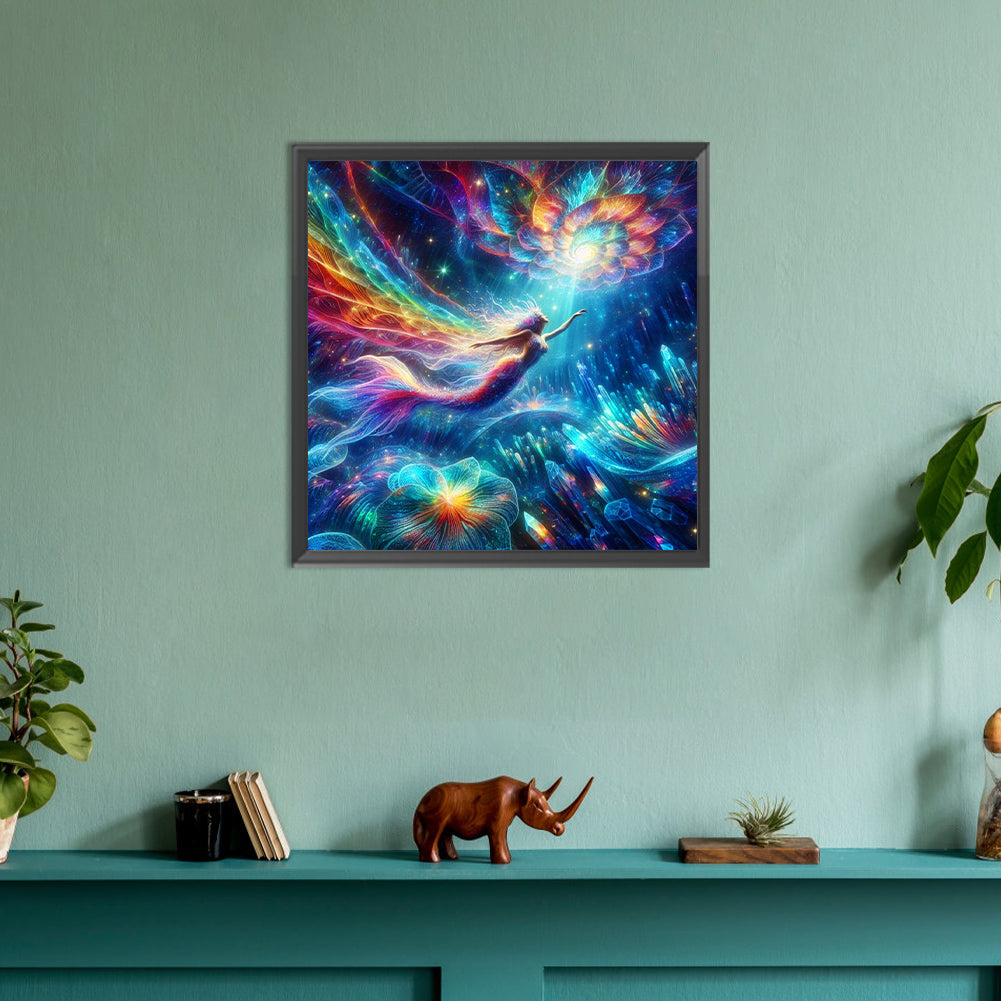 Mermaid Girl - Full Round Drill Diamond Painting 30*30CM