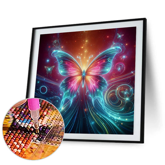 Fantasy Butterfly - Full Round Drill Diamond Painting 30*30CM