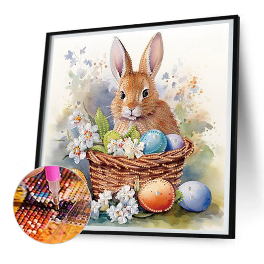 Easter Egg Bunny - Special Shaped Drill Diamond Painting 30*30CM