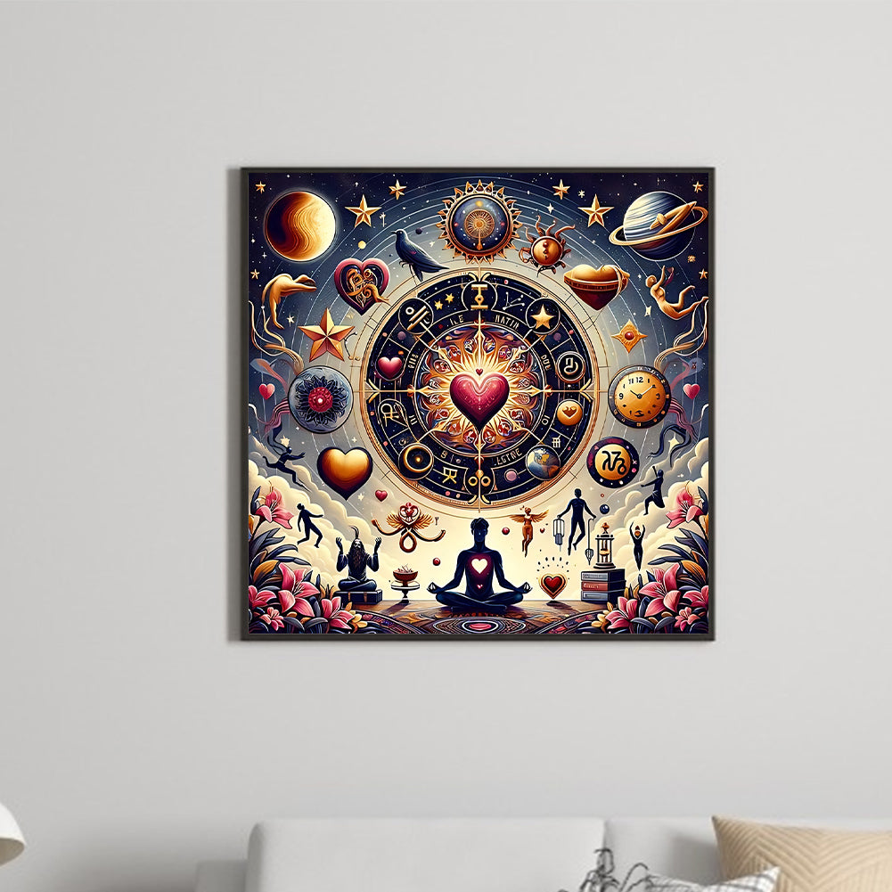 Zodiac Carousel - Full Round Drill Diamond Painting 30*30CM
