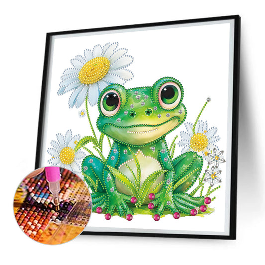 Pond Frog - Special Shaped Drill Diamond Painting 30*30CM