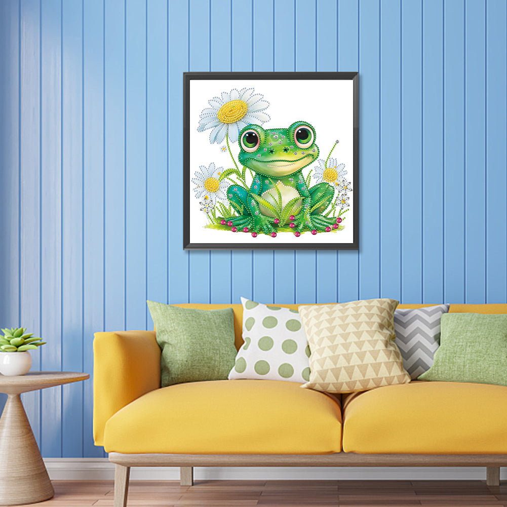 Pond Frog - Special Shaped Drill Diamond Painting 30*30CM