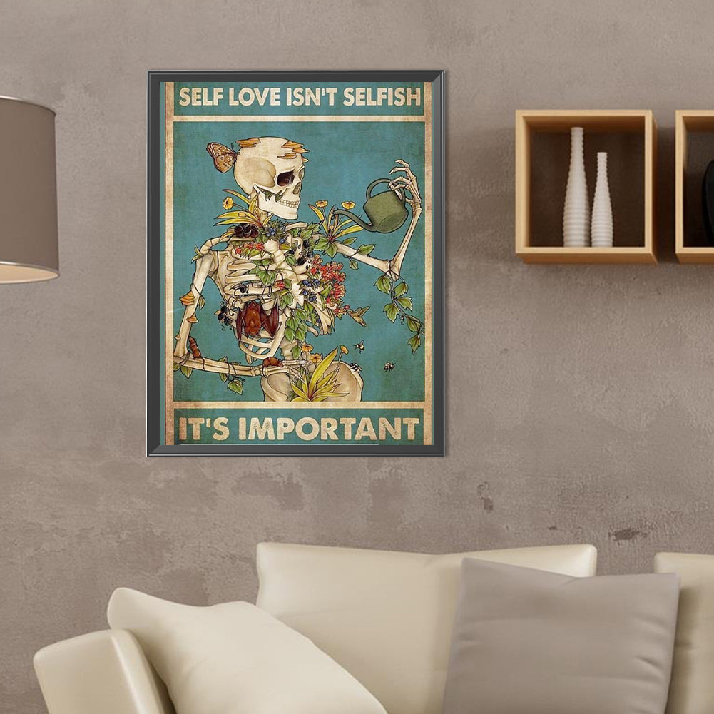 Self-Love Is Not Selfish - Full Round Drill Diamond Painting 30*40CM