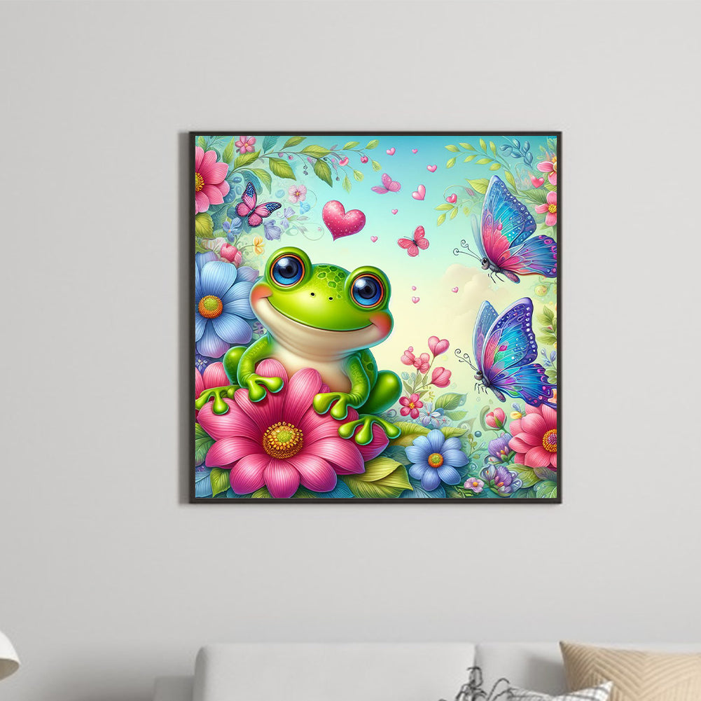 Flower Frog - Full Round Drill Diamond Painting 30*30CM