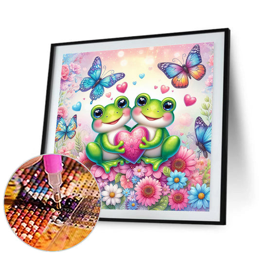Flower Frog - Full Round Drill Diamond Painting 30*30CM