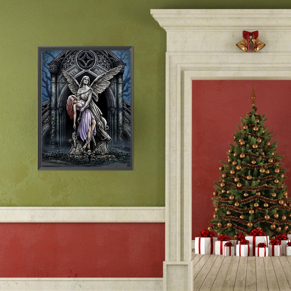 Sad Angel - Full Round Drill Diamond Painting 40*50CM