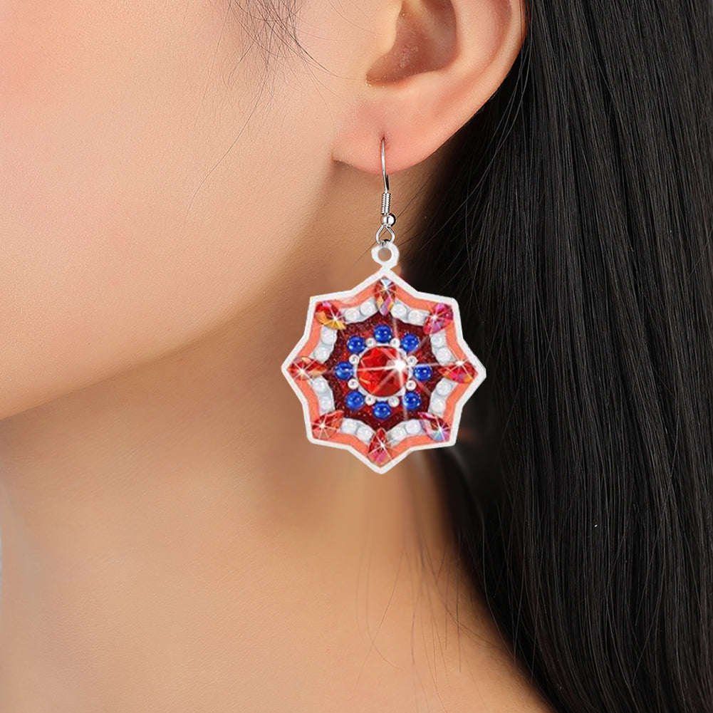 8 Pairs Double Sided Diamond Painting DIY Earring Making Kit for Women Girls (5)